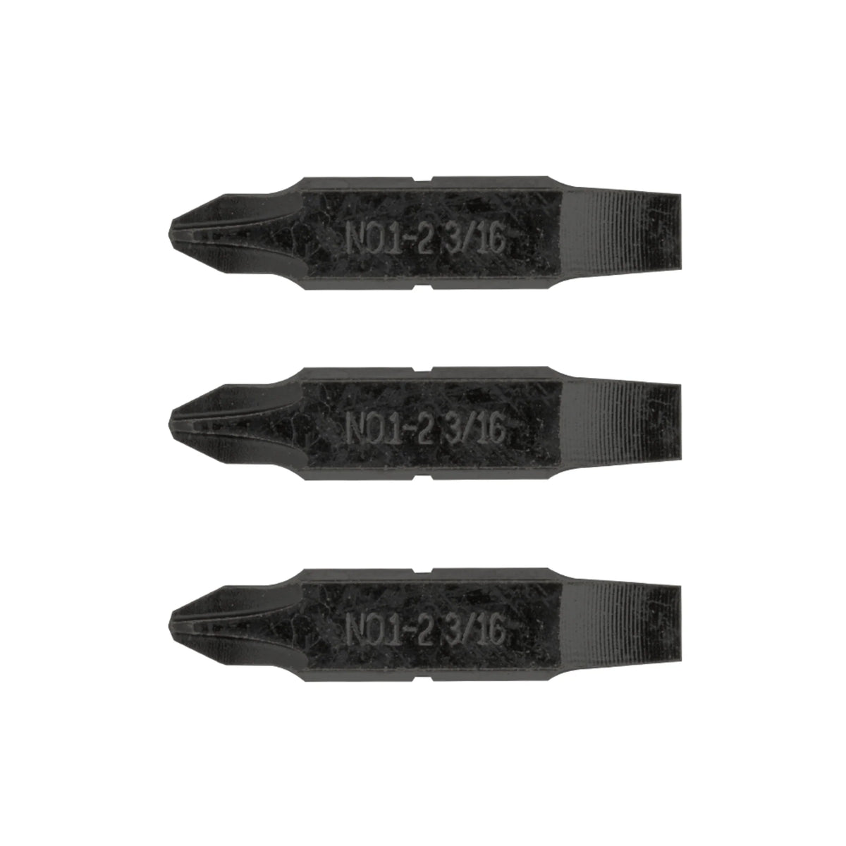 #1-#2 Phillips & 3/16" Flat Screwdriver Bits